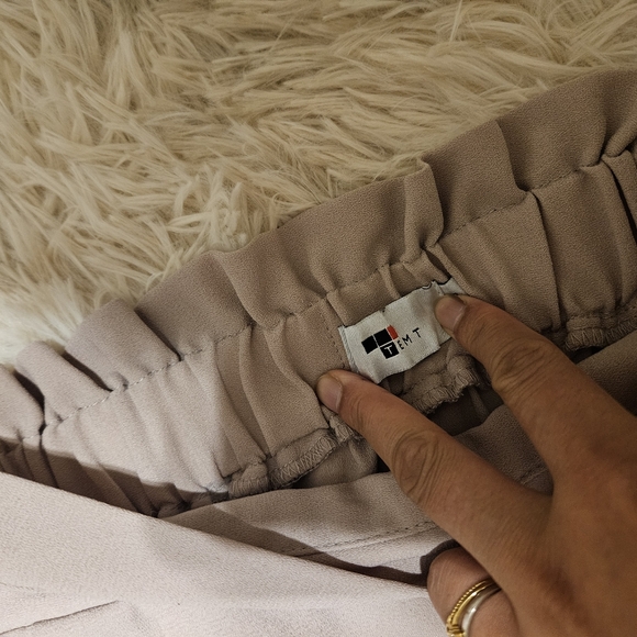 Temt Taupe Wide-legged Trousers - Picture 3 of 12